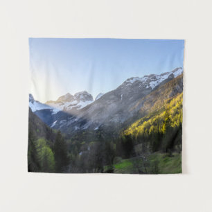 Sunset at Trenta valley, Slovenia Tapestry