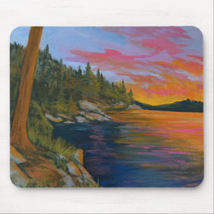 Sunset at Tubbs Hill Mouse Mat