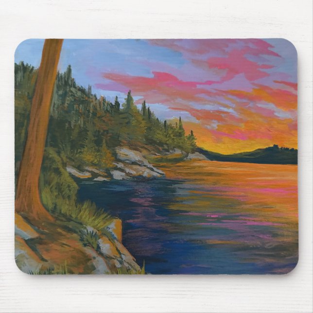 Sunset at Tubbs Hill Mouse Mat (Front)