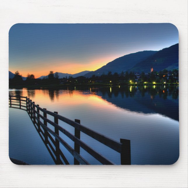 Sunset at Uttendorfer See Mouse Mat (Front)
