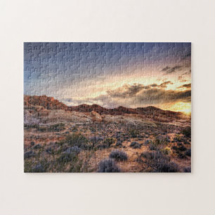 Sunset at Valley of Fire State Park   Nevada, USA Jigsaw Puzzle