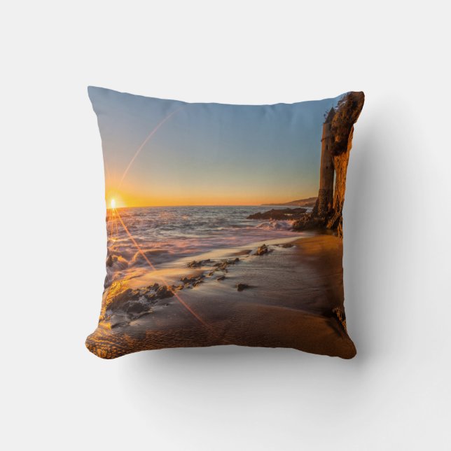 Sunset at Victoria Beach 2 Cushion (Front)