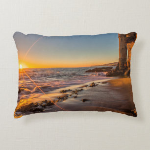 Sunset at Victoria Beach 2 Decorative Cushion