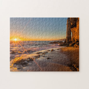 Sunset at Victoria Beach 2 Jigsaw Puzzle