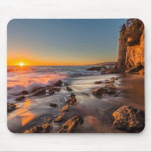 Sunset at Victoria Beach Mouse Mat