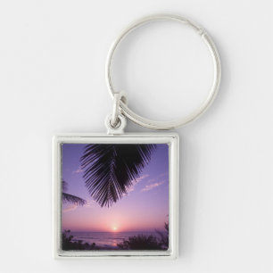 Sunset at West End, Cayman Brac, Cayman Islands, Key Ring