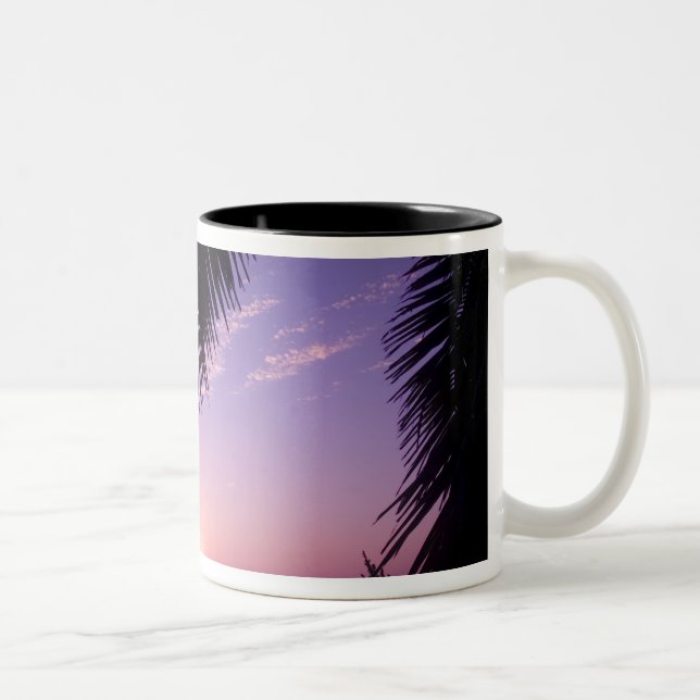 Sunset at West End, Cayman Brac, Cayman Islands, Two-Tone Coffee Mug (Right)