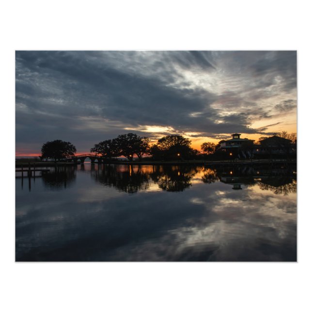 Sunset At Whalehead Photo Print (Front)
