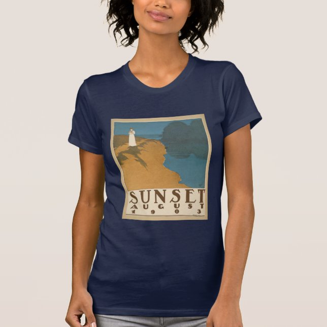 Sunset August 1903 T-Shirt (Front)