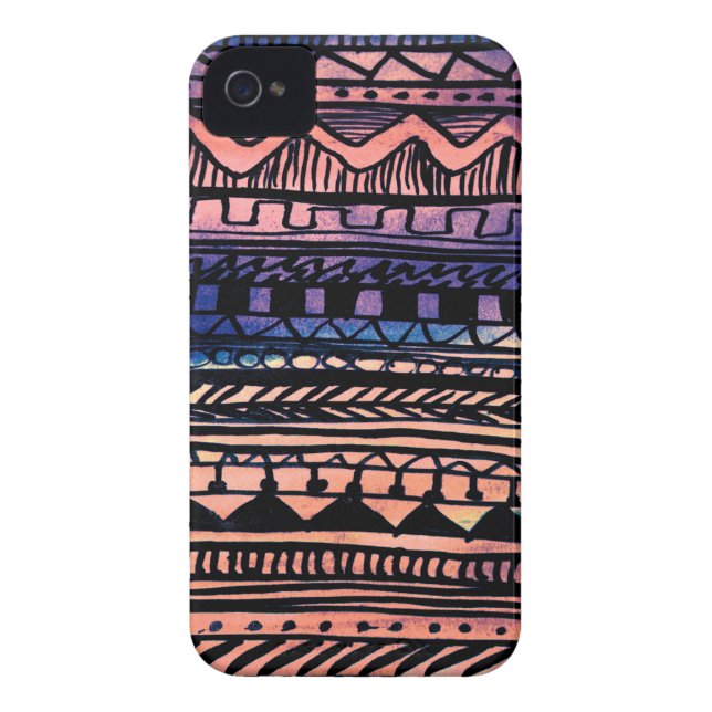 Sunset Aztec Pattern Case-Mate iPhone Case (Back)