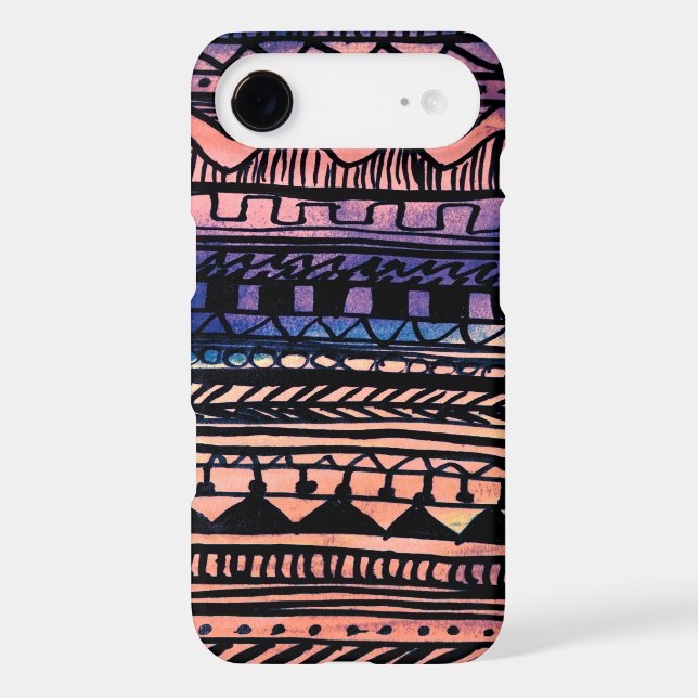 Sunset Aztec Pattern Case-Mate iPhone Case (Back)