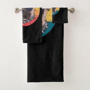 Sunset Bad Pug Bath Towel Set