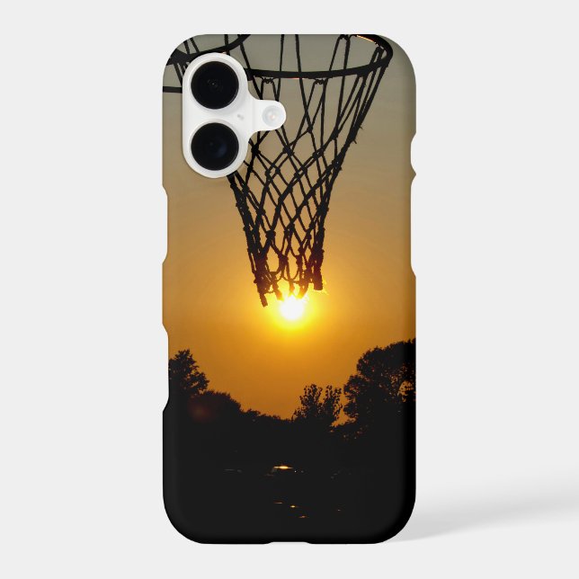sunset basketball with hoop and net (Back)