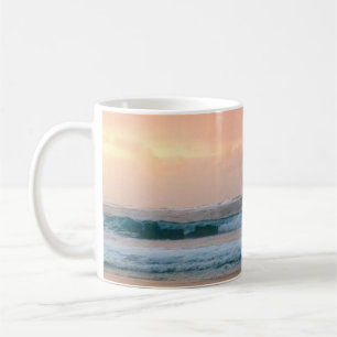 Sunset Beach and ocean  Coffee Mug