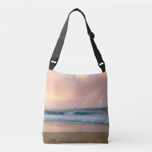 Sunset Beach and ocean  Crossbody Bag