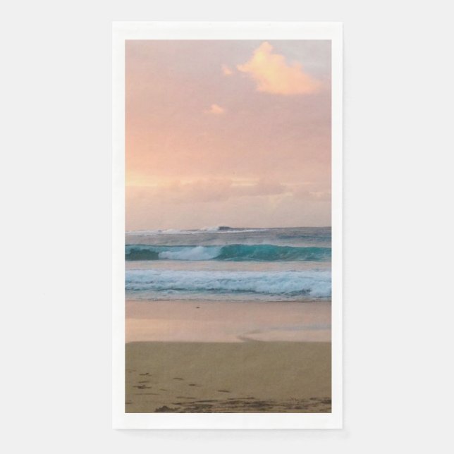 Sunset Beach and ocean  Napkin (Front)