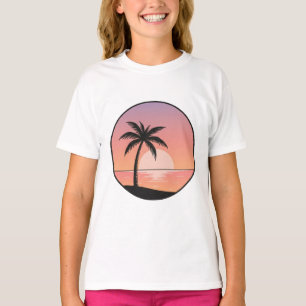 Sunset Beach Badge T-Shirt