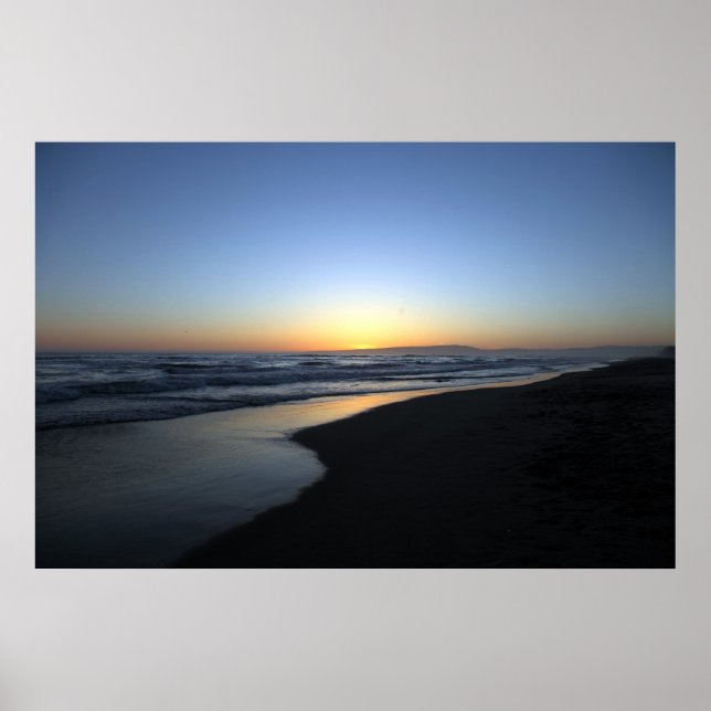 Sunset Beach California Poster (Front)
