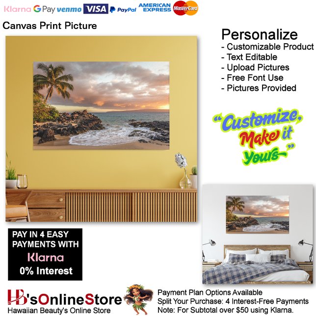 Sunset Beach Canvas Print 12 (Sunset Beach Canvas Print Picture 12.)