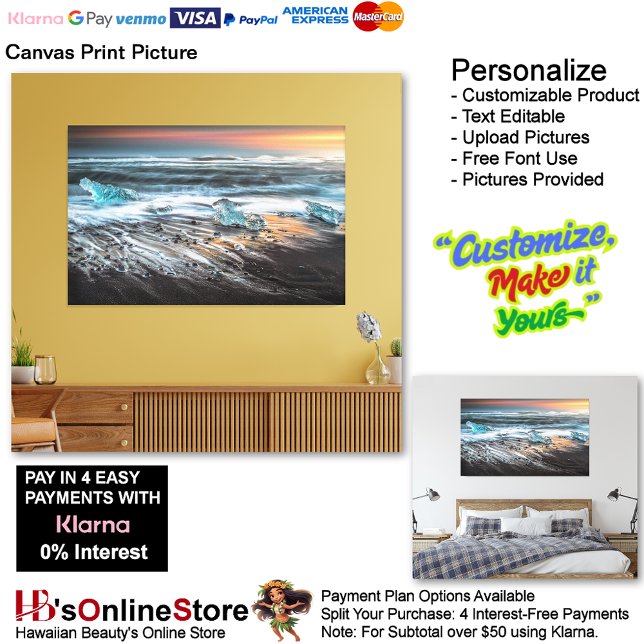 Sunset Beach Canvas Print Picture 29 (Sunset Beach Canvas Print Picture 29.)