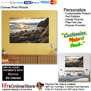 Sunset Beach Canvas Print Picture 35