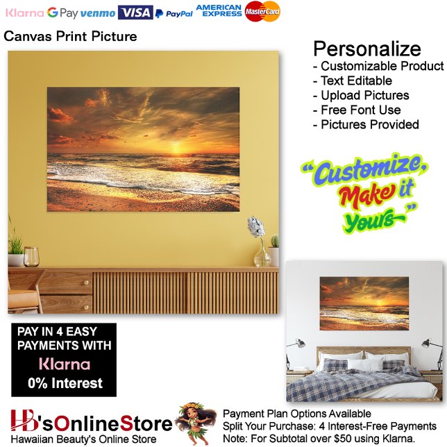 Sunset Beach Canvas Print Picture 43 (Sunset Beach Canvas Print Picture 42.)
