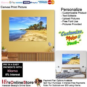 Sunset Beach Canvas Print Picture 7