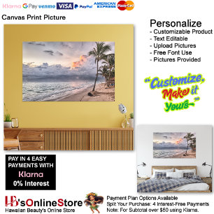 Sunset Beach Canvas Print Picture 9