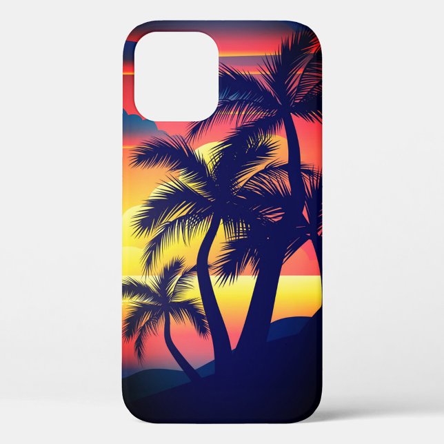 Sunset Beach  Case-Mate iPhone Case (Beautiful Sunset Colors Black, Orange Yellow iPhone Case!)