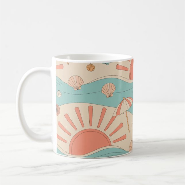 Sunset Beach Coffee Mug (Left)