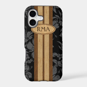 Sunset Beach Faux Wood Surfboard Hawaiian Monogram