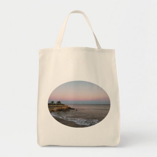 Sunset Beach Grocery Tote by IreneDesign2011 Grocery Tote Bag