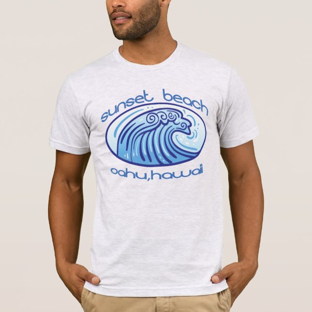 SUNSET Beach HAWAII Oahu Tee (Front)