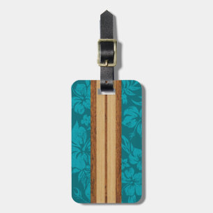 Sunset Beach Hawaiian Striped Luggage Tags