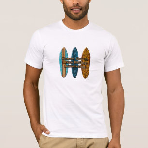 Sunset Beach Hawaiian Surfboards Wave Riders T-Shirt