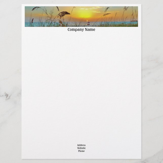Sunset Beach Letterhead (Front)