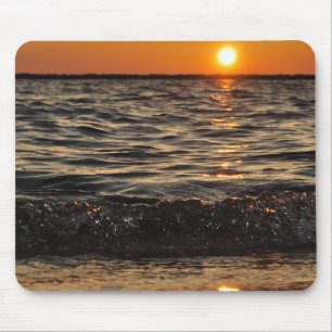 sunset beach mouse mat