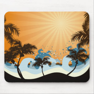 Sunset Beach Mouse Mat