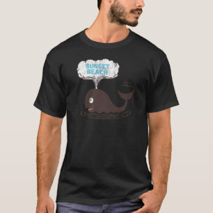 Sunset Beach NC Summertime Vacationing Whale Spout T-Shirt