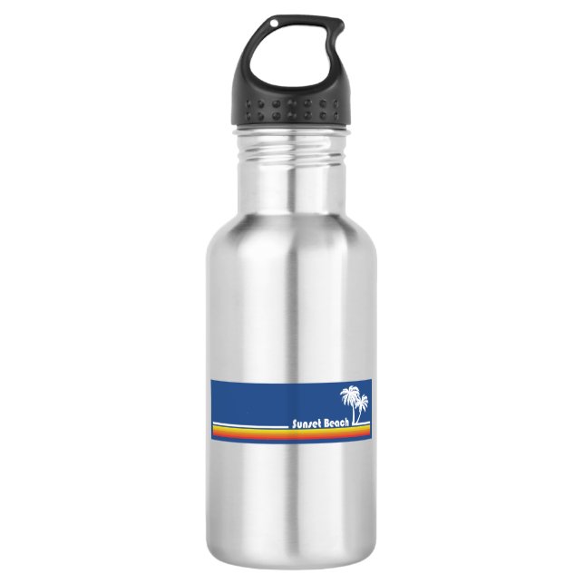 Sunset Beach North Carolina 532 Ml Water Bottle (Front)