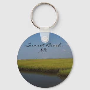 Sunset Beach North Carolina Keychain