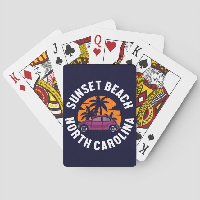 Sunset Beach,North Carolina Playing Cards (Back)