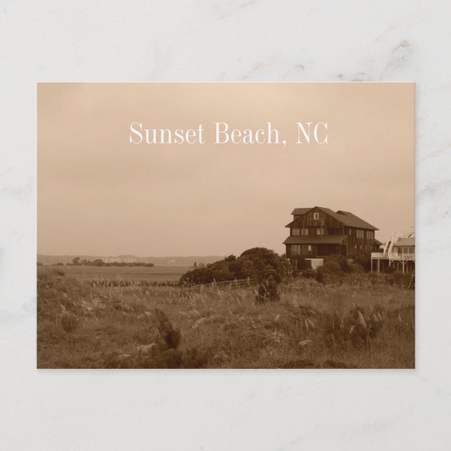 Sunset Beach North Carolina Postcard (Front)
