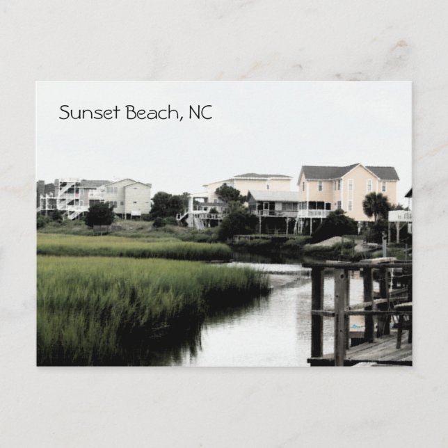 Sunset Beach North Carolina Postcard (Front)