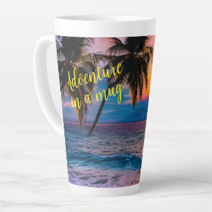 Sunset Beach Personalised Adventure In A Latte Mug
