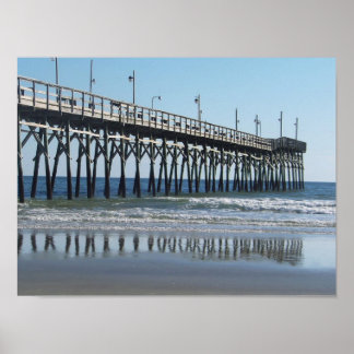Sunset Beach Pier North Carolina Poster