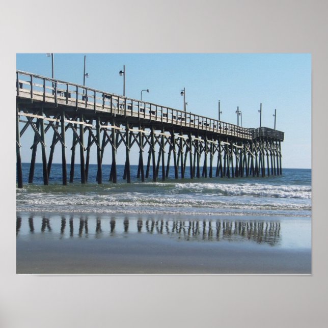 Sunset Beach Pier North Carolina Poster (Front)