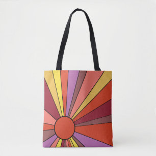 Sunset Beach Print All Over Tote Bag