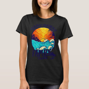 Sunset Beach Retro Oahu Hawaii Matching Family Vac T-Shirt