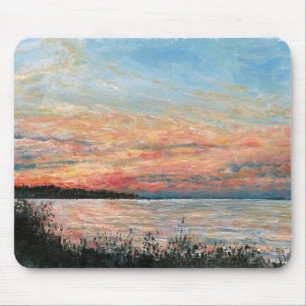 Sunset Beach Shoreline Mouse Mat